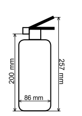 Hasicí přístroj práškový 1kg (21B/C)